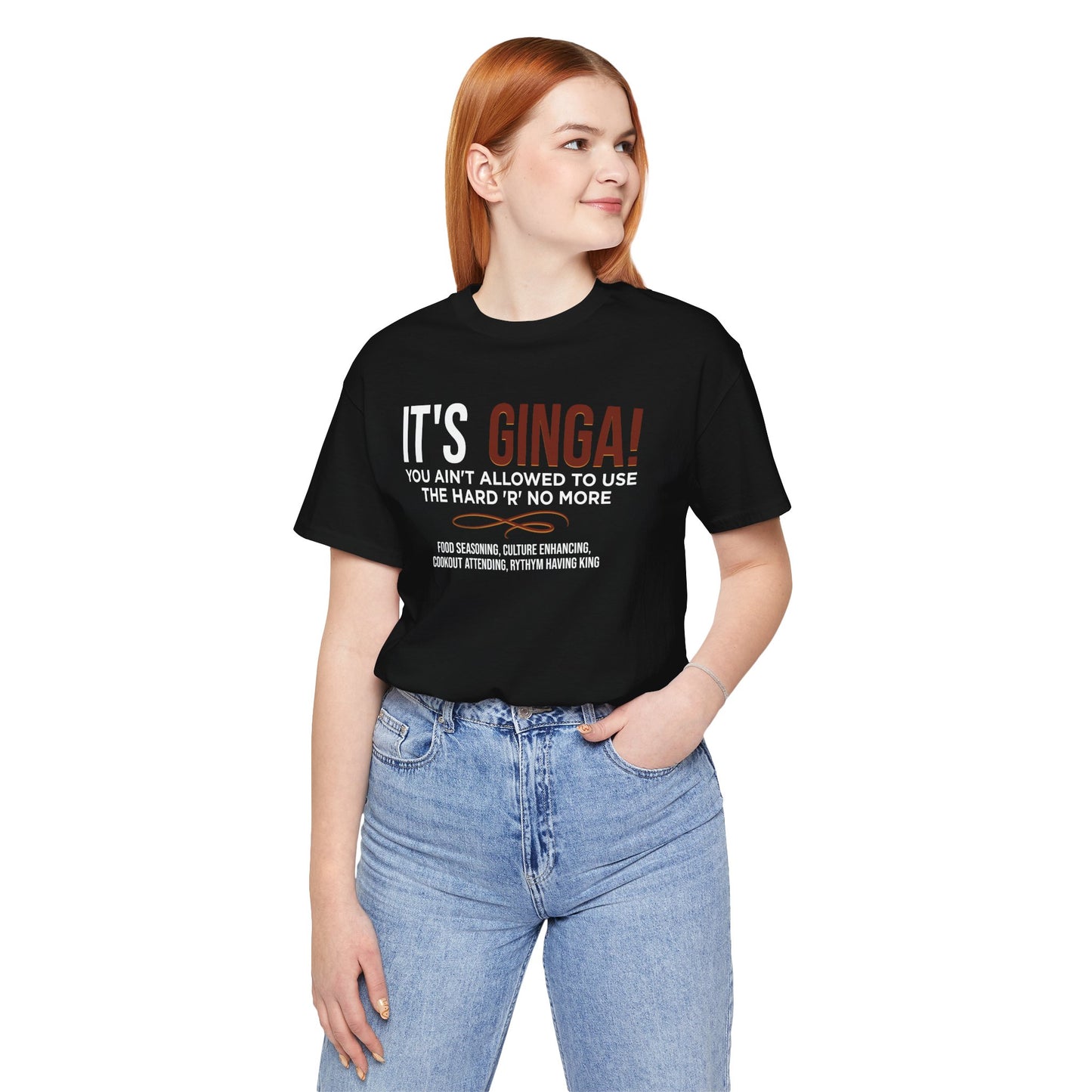 It's Ginga, Not Ginger Short Sleeve Tee for Kings