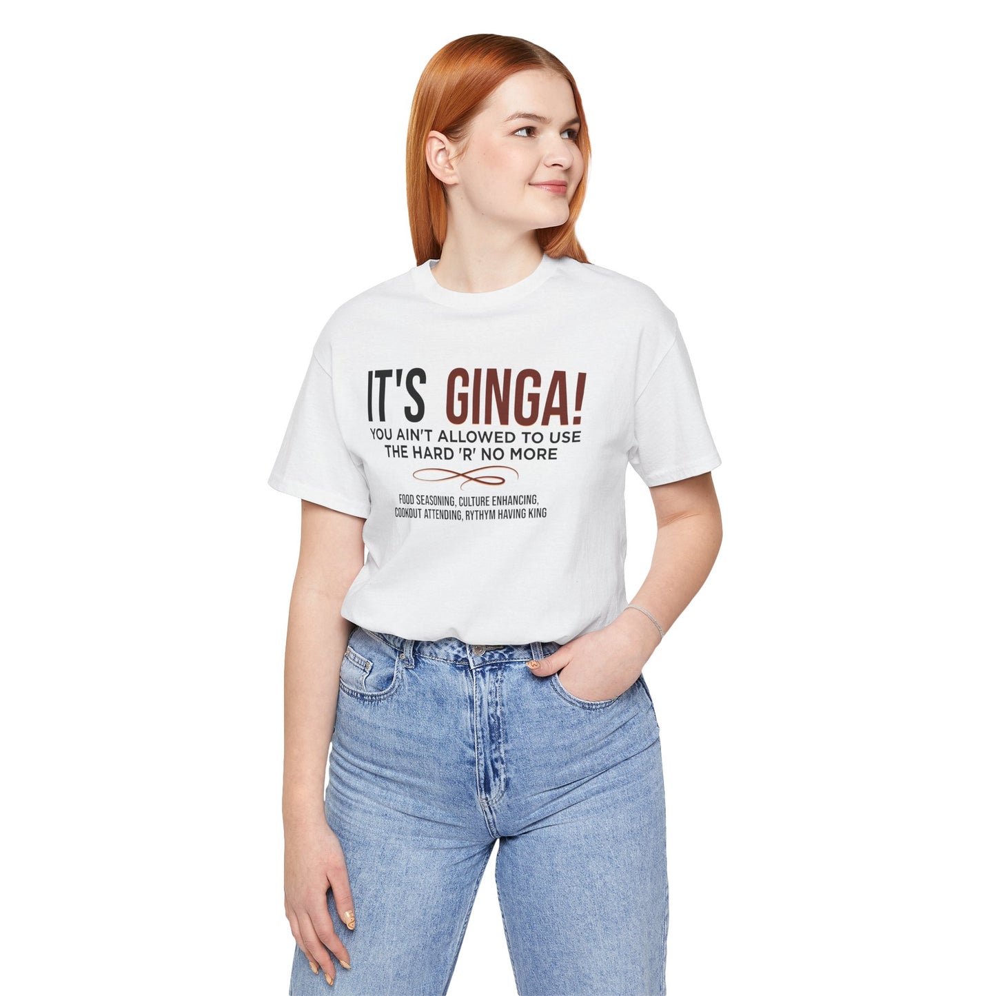 It's Ginga, Not Ginger Short Sleeve Tee for Kings