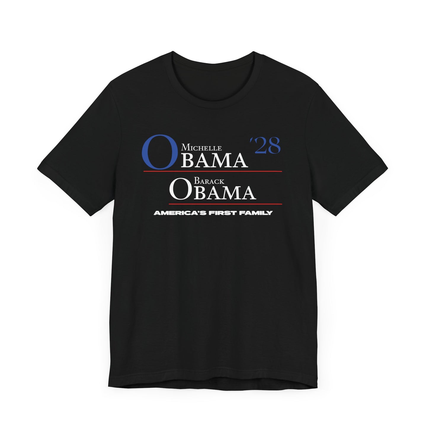 Michelle Obama, President - Barack Obama, Vice President 2028 Short Sleeve Tee