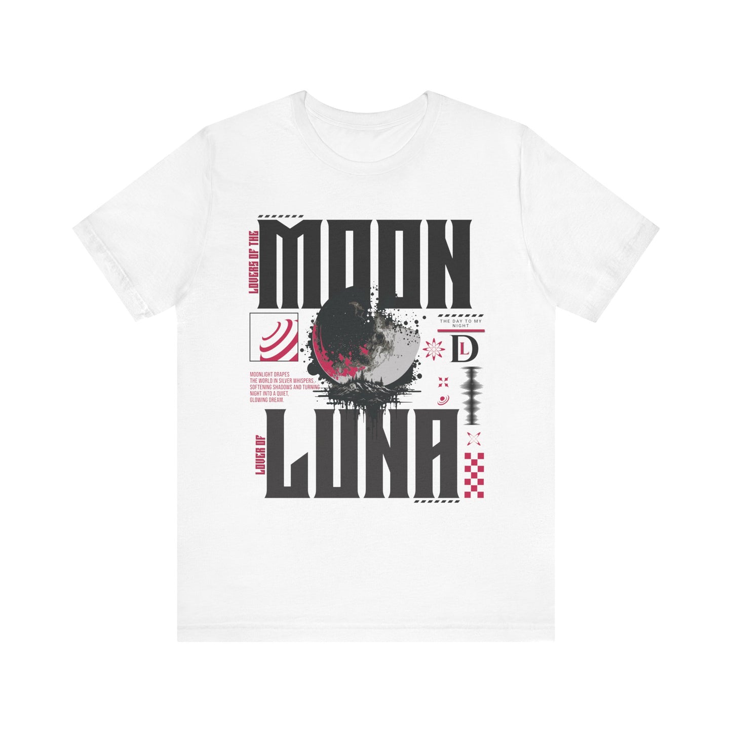 Moon Unisex Short Sleeve Tee