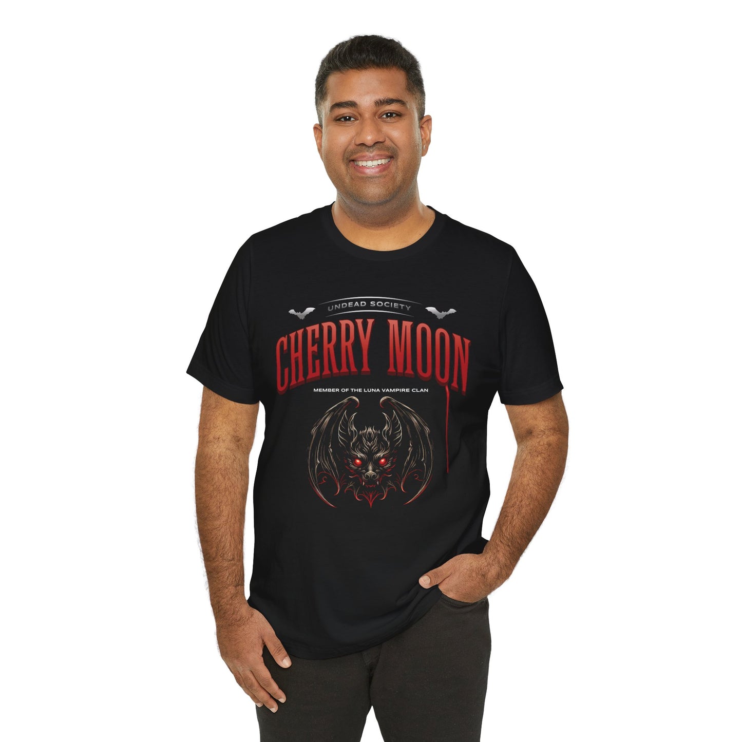 Cherry Moon Customizable Vampire Clan Short Sleeve Tee
