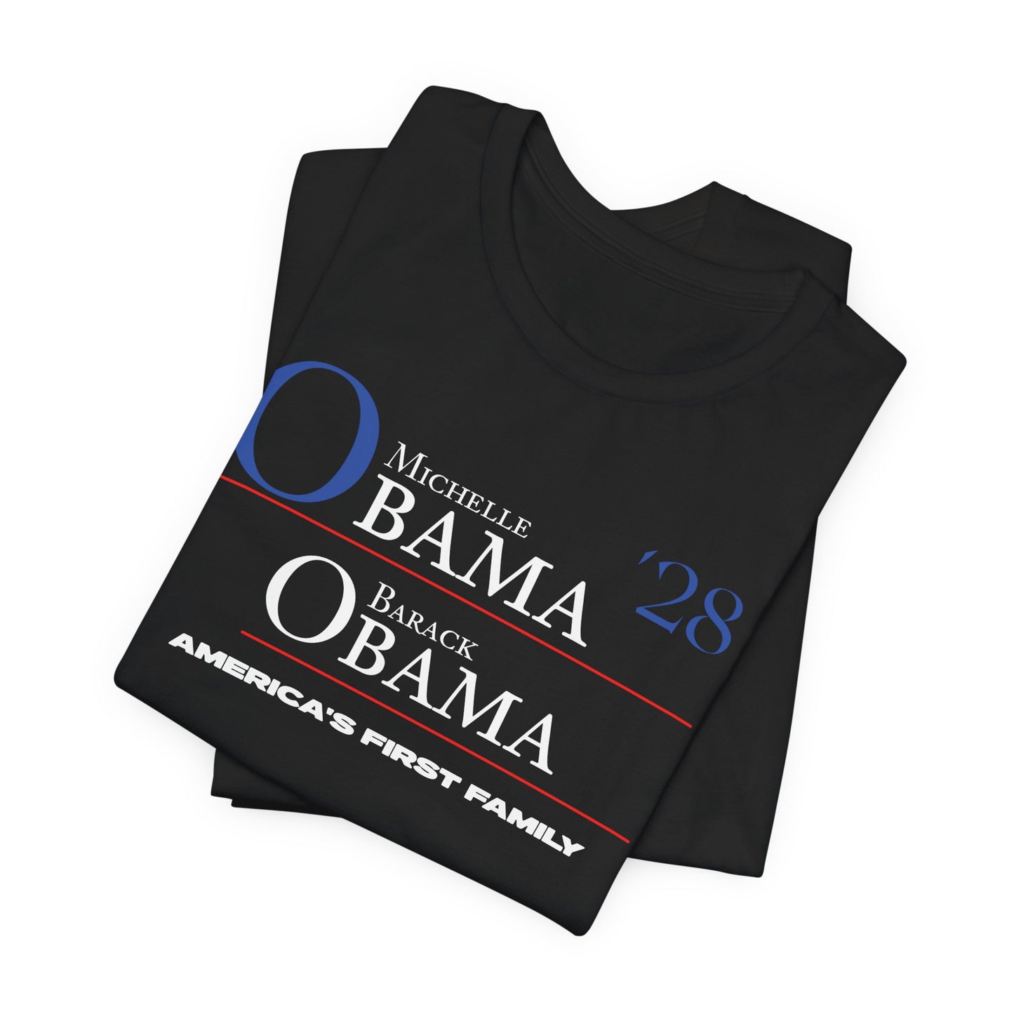 Michelle Obama, President - Barack Obama, Vice President 2028 Short Sleeve Tee
