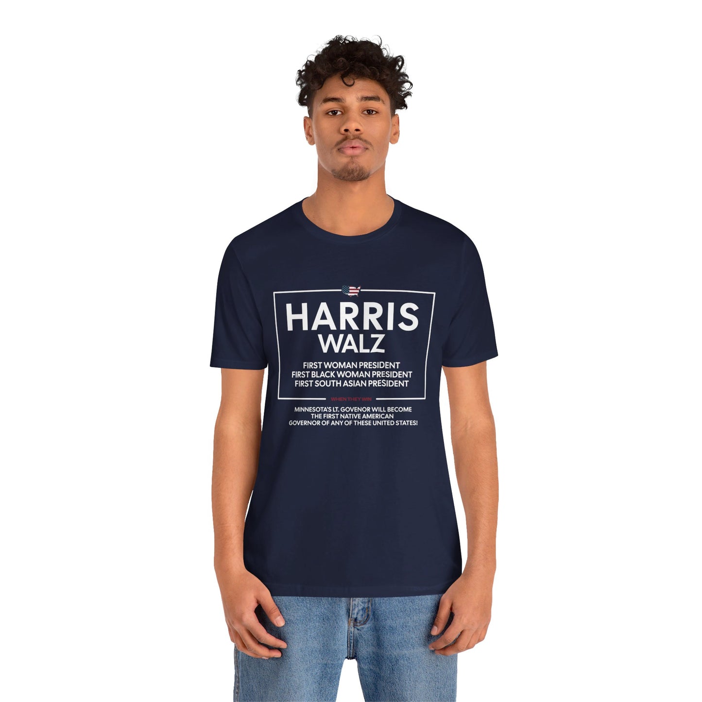 Harris: A Woman of Firsts Unisex Short Sleeve Tee