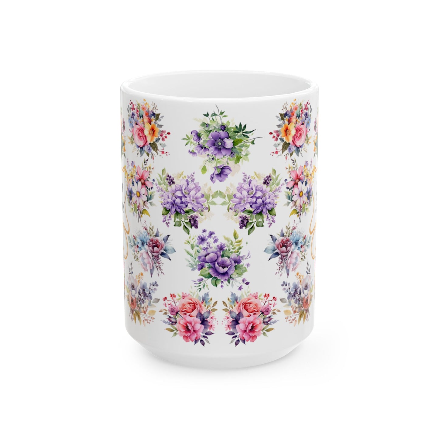 Madam President Kamala Harris Floral Ceramic Mug, (11oz, 15oz)