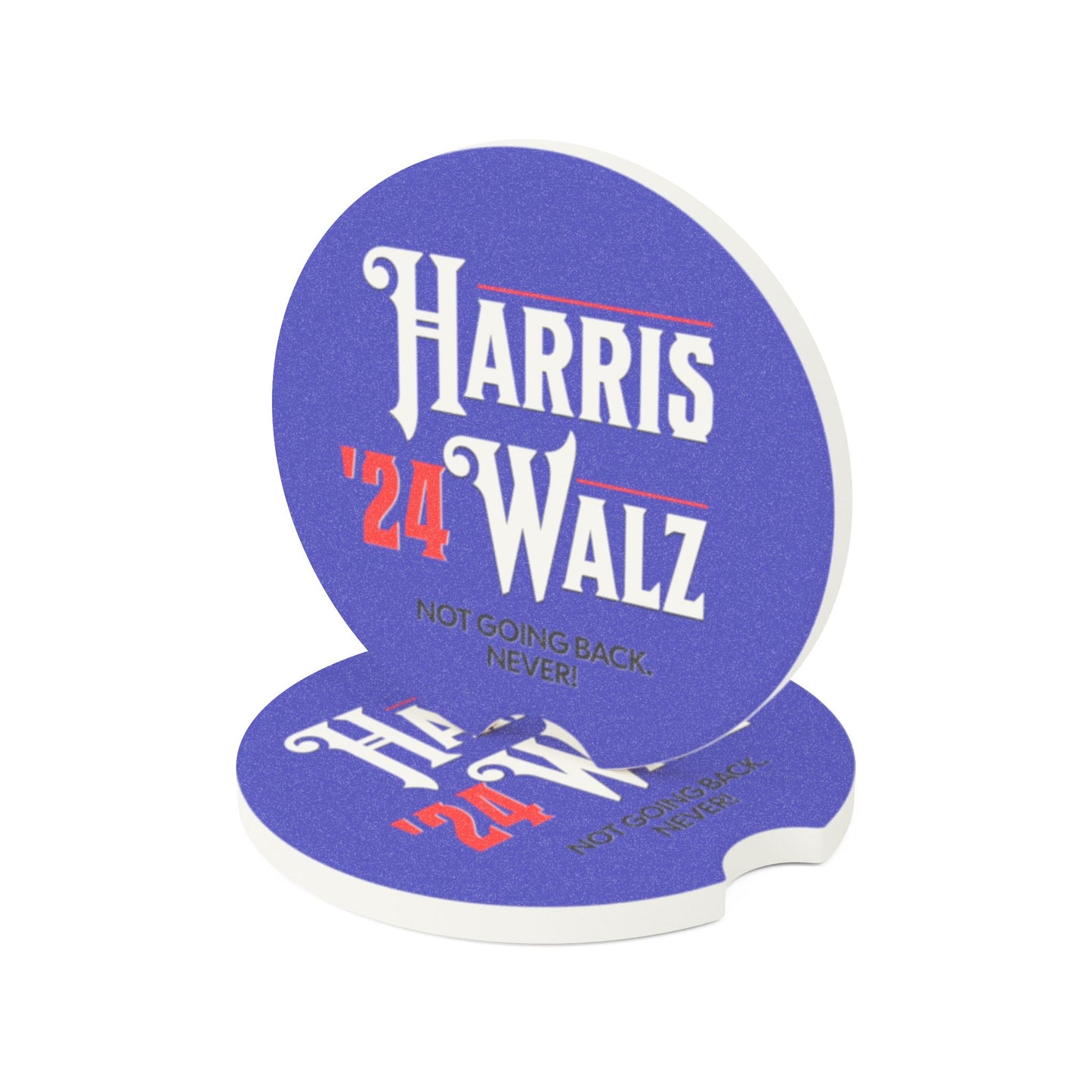 Harris Walz Soapstone Car Coaster - Blue