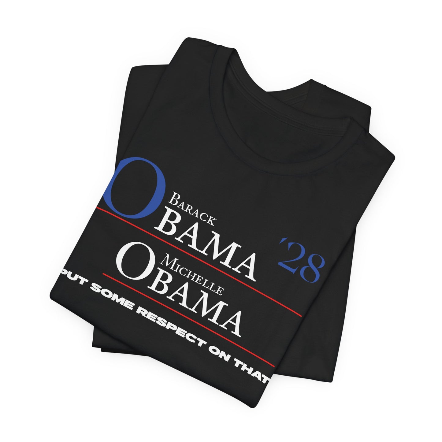 Barack Obama, President - Michelle Obama, Vice President 2028 Short Sleeve Tee