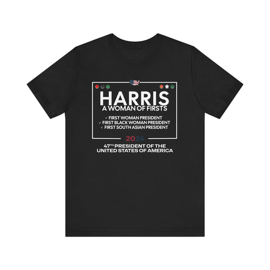 Harris, A Woman Of Firsts | Unisex Short Sleeve Tee