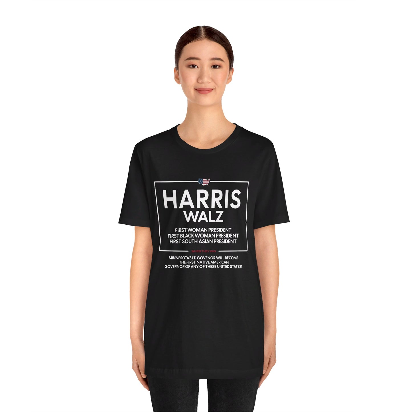 Harris: A Woman of Firsts Unisex Short Sleeve Tee