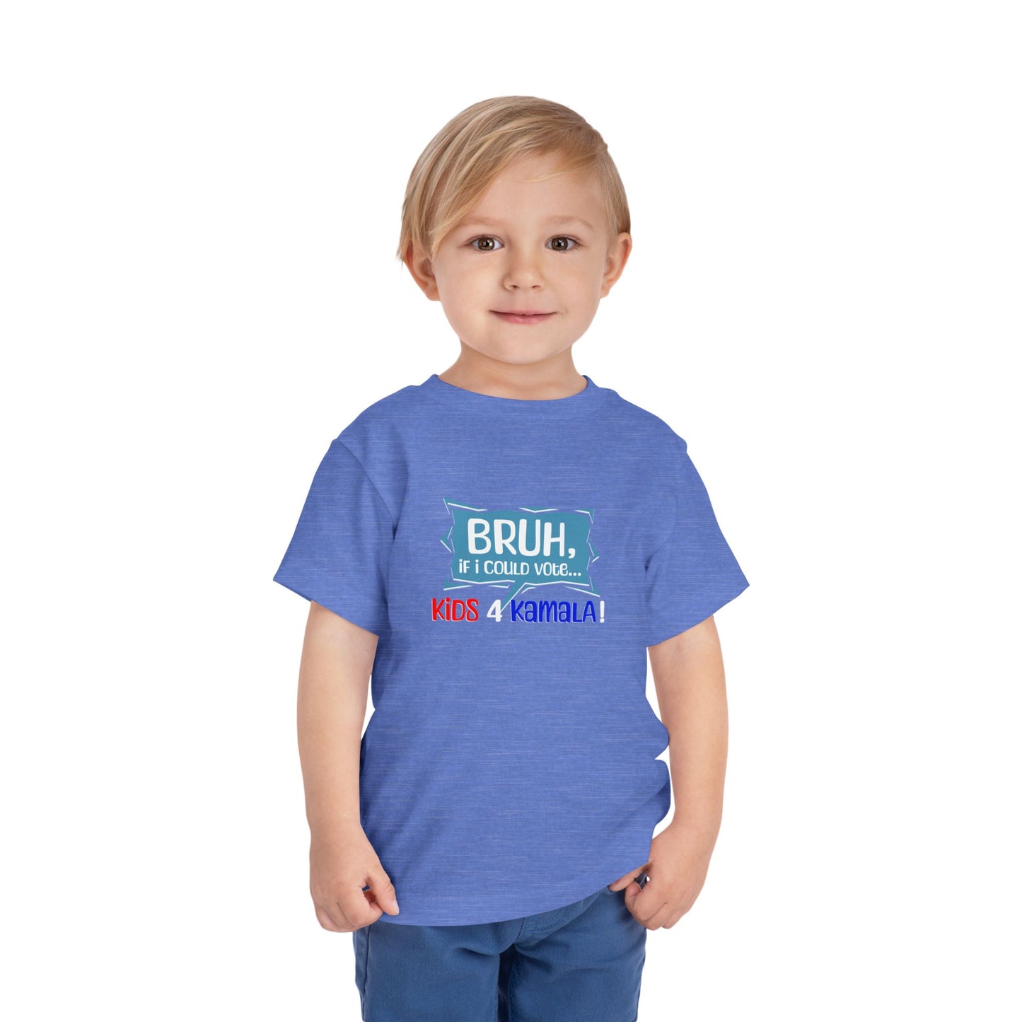 Bruh, If I Could Vote... Toddler Short Sleeve Tee