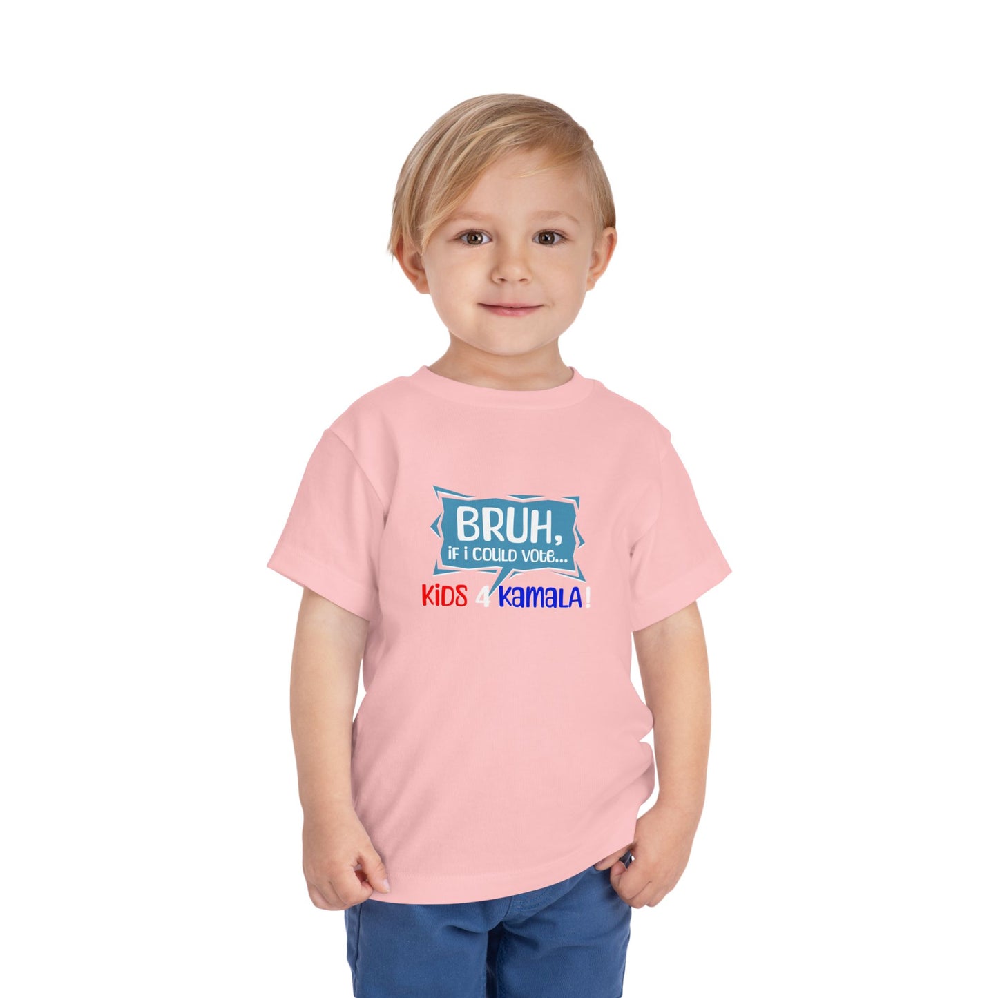 Bruh, If I Could Vote... Toddler Short Sleeve Tee