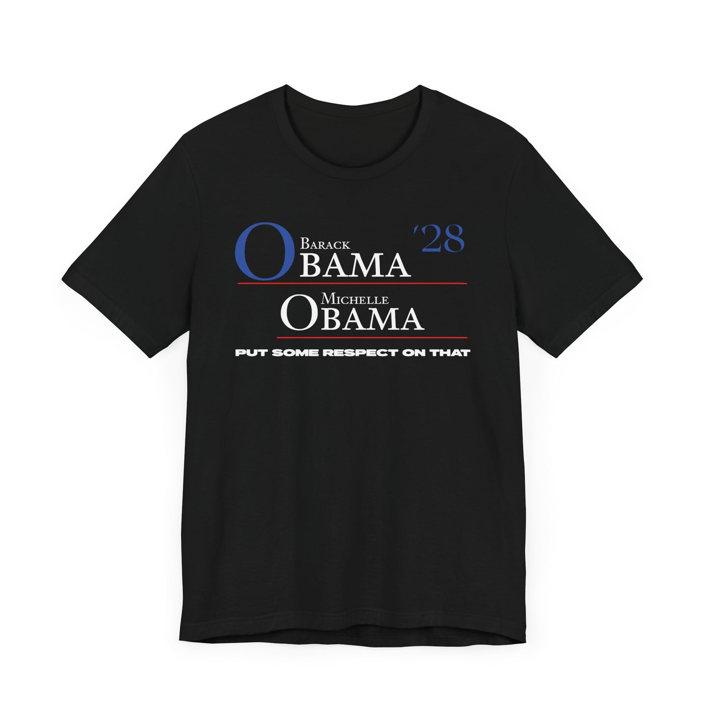 Barack Obama, President - Michelle Obama, Vice President 2028 Short Sleeve Tee