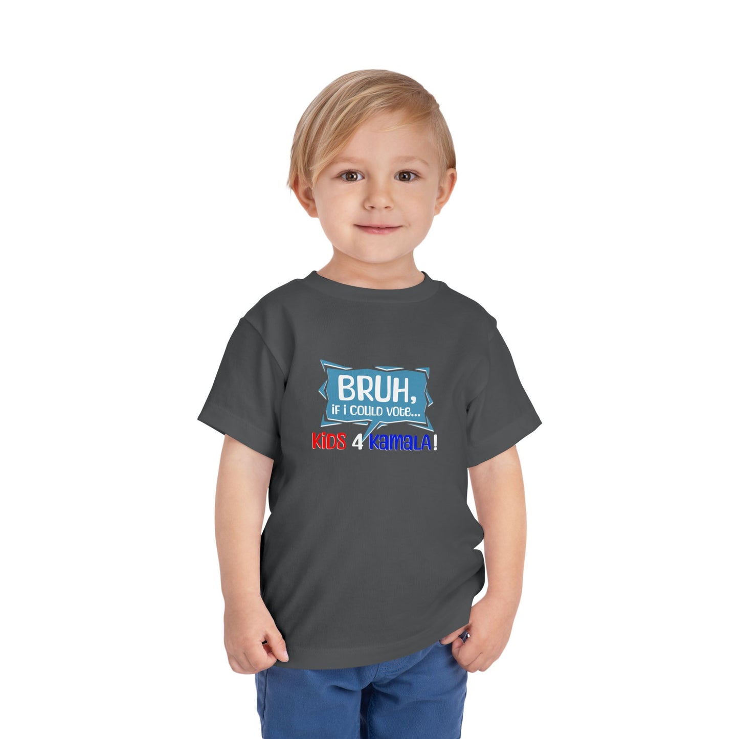 Bruh, If I Could Vote... Toddler Short Sleeve Tee