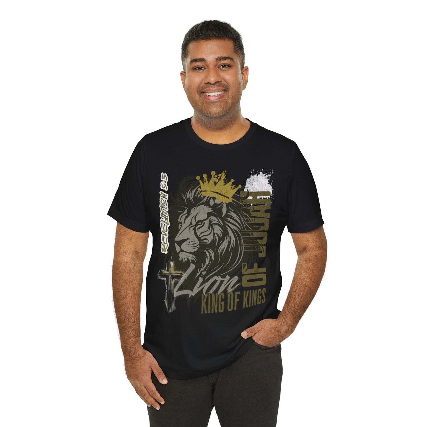 Lion Of Judah (with crown) Unisex Short Sleeve Tee