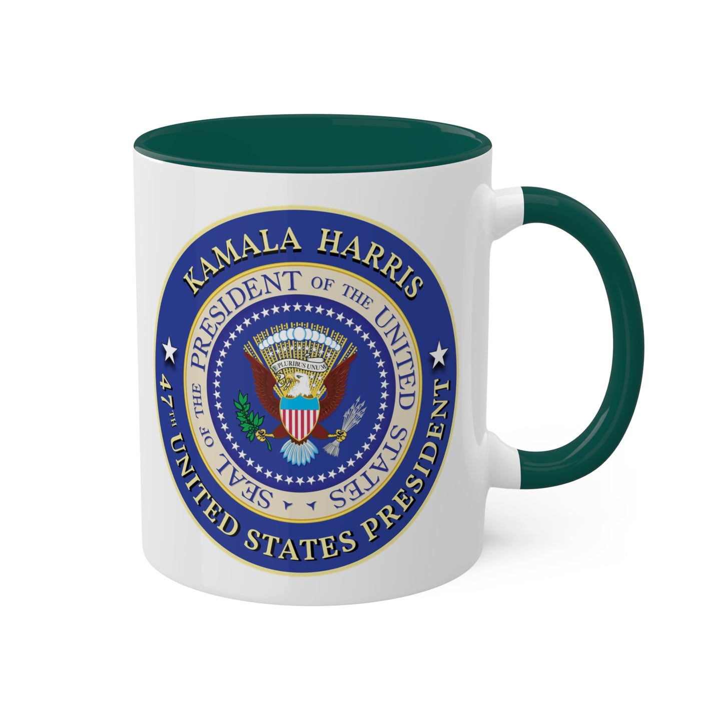 Kamala Harris Presidential Seal Colorful Mugs, 11oz