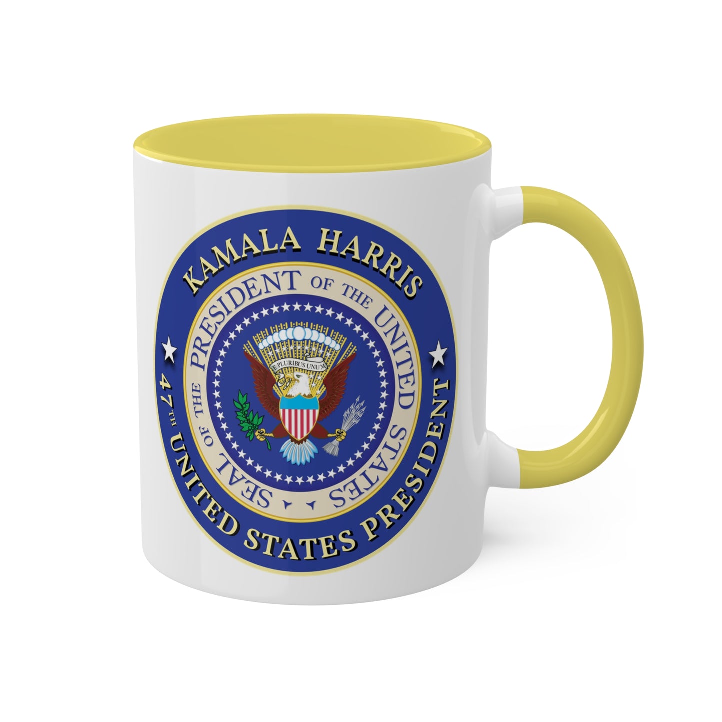 Kamala Harris Presidential Seal Colorful Mugs, 11oz