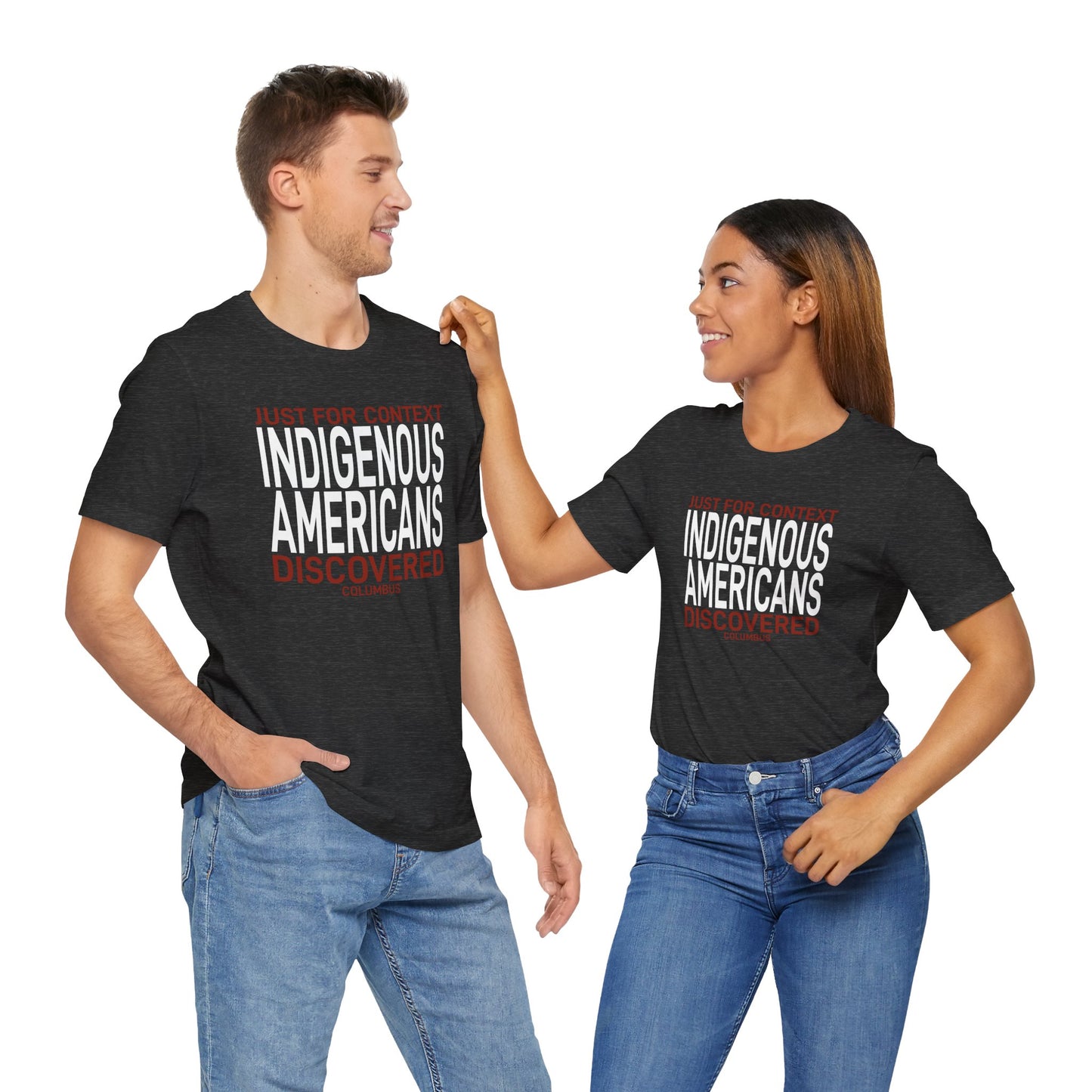 Anti-Columbus Day Unisex Short Sleeve Tee