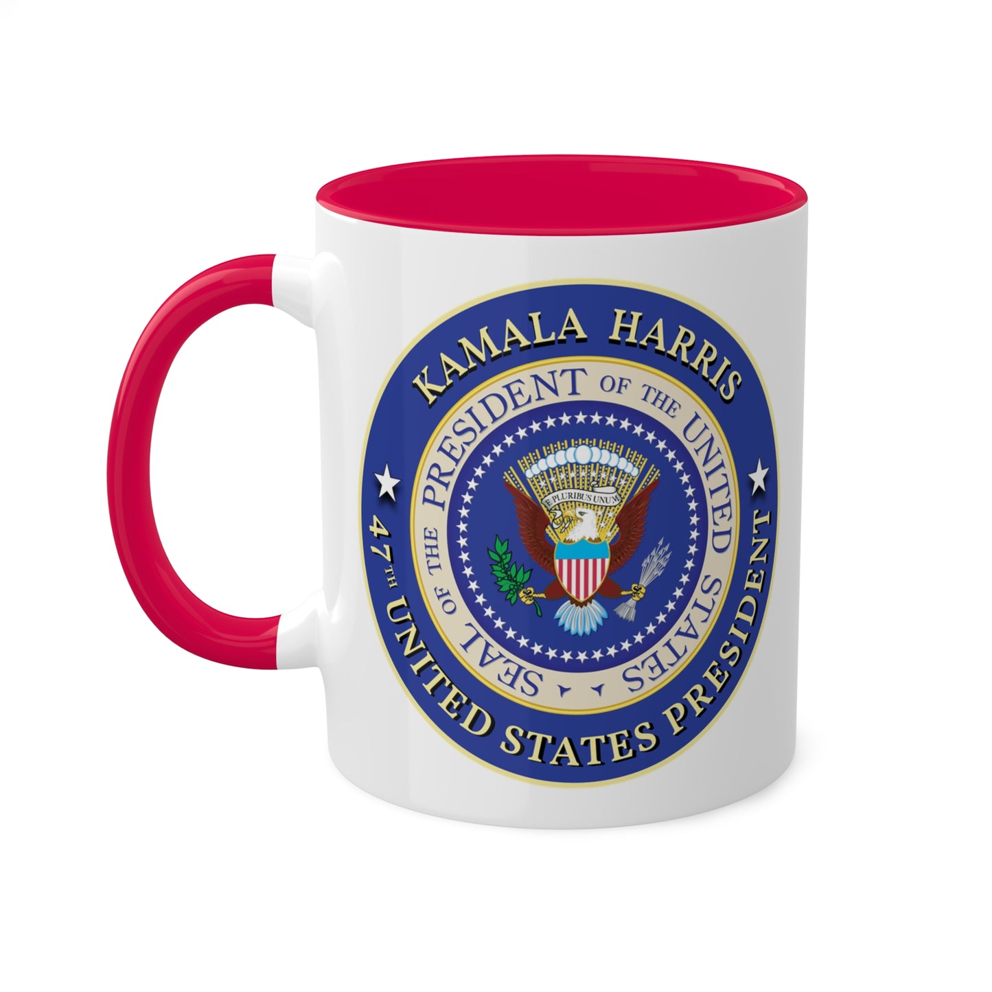 Kamala Harris Presidential Seal Colorful Mugs, 11oz