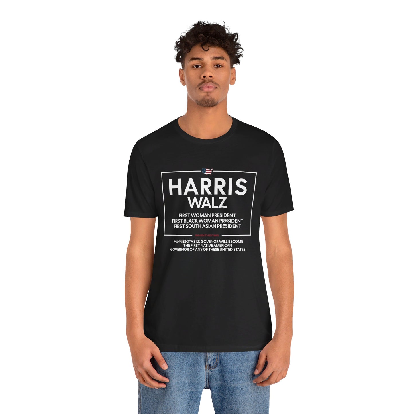 Harris: A Woman of Firsts Unisex Short Sleeve Tee