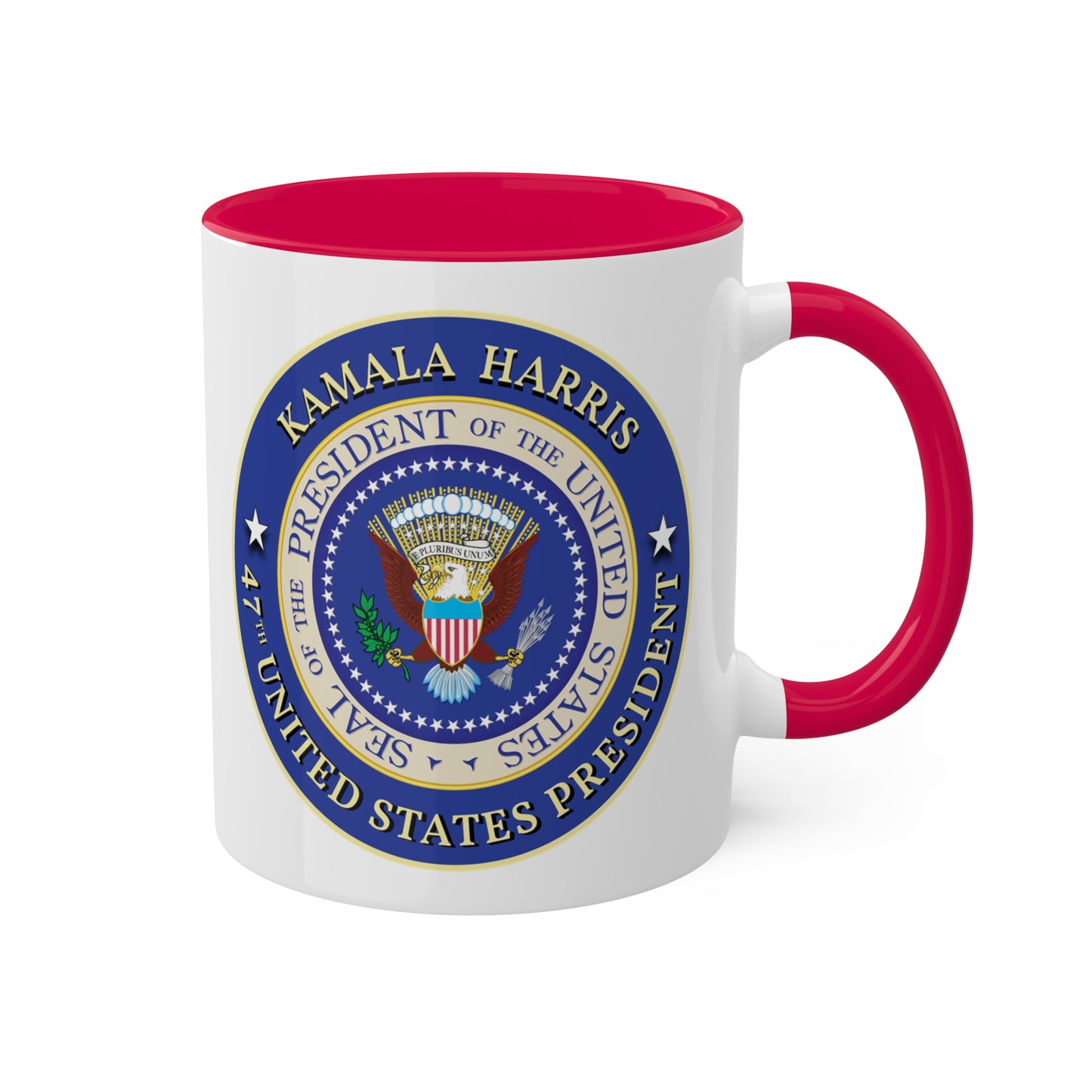 Kamala Harris Presidential Seal Colorful Mugs, 11oz