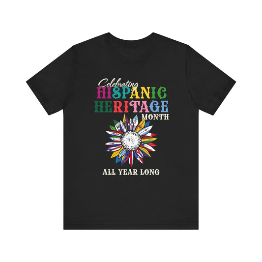 Celebrate Hispanic Heritage Month Unisex Jersey Short Sleeve Tee