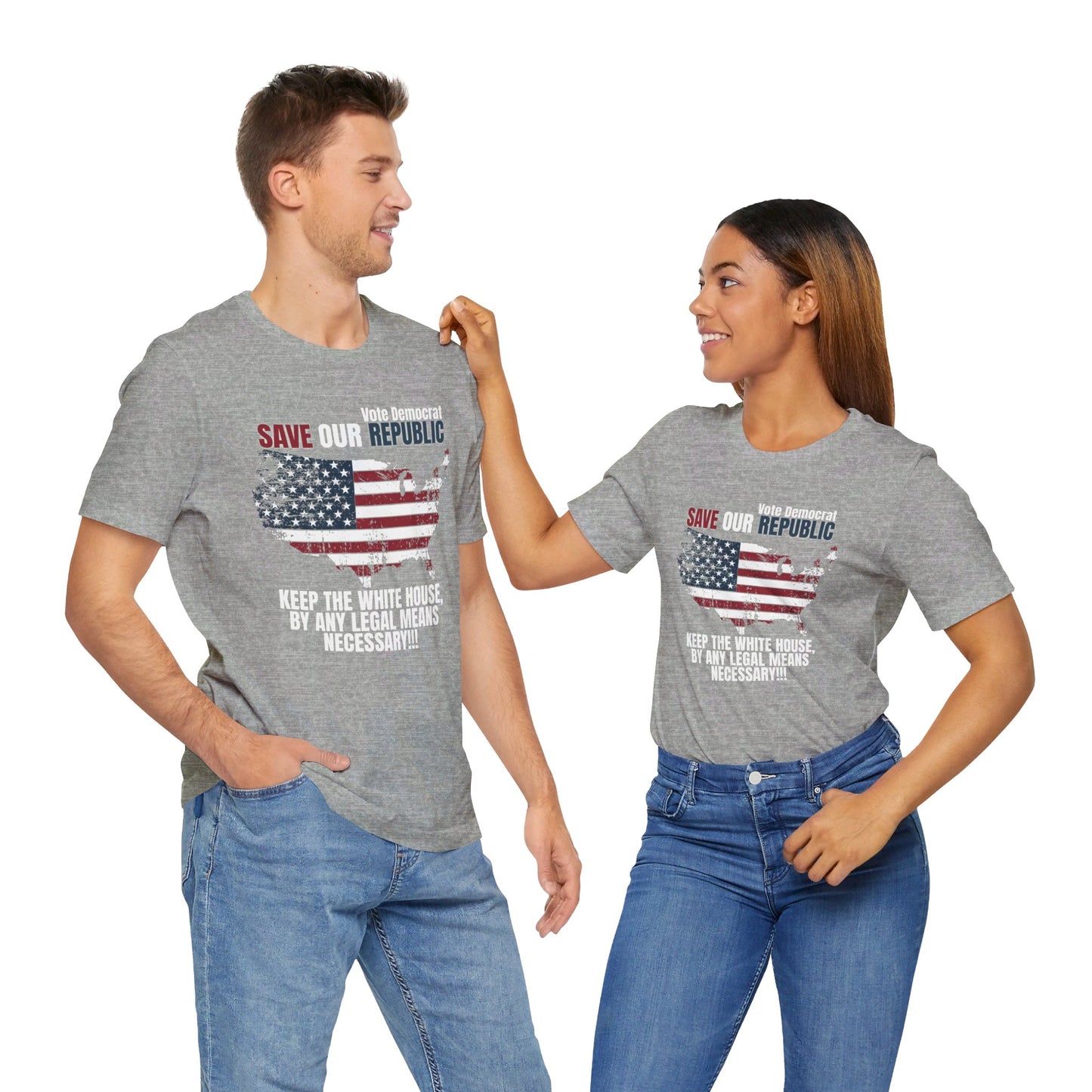 Vote Democrat Save The Republic Unisex Jersey Short Sleeve Tee