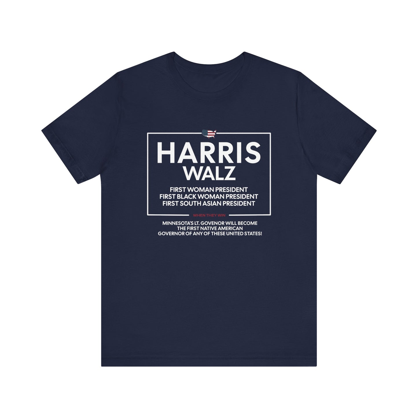Harris: A Woman of Firsts Unisex Short Sleeve Tee