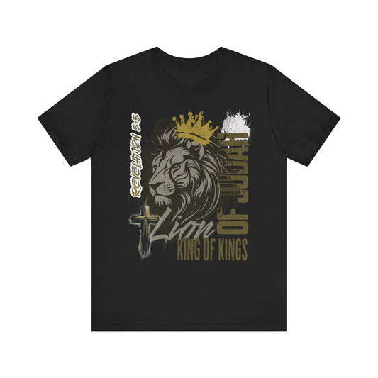 Lion Of Judah (with crown) Unisex Short Sleeve Tee