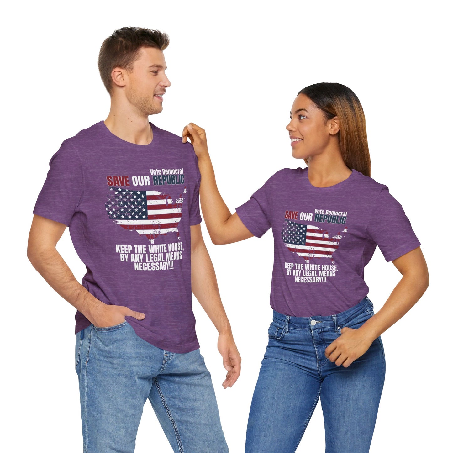 Vote Democrat Save The Republic Unisex Jersey Short Sleeve Tee