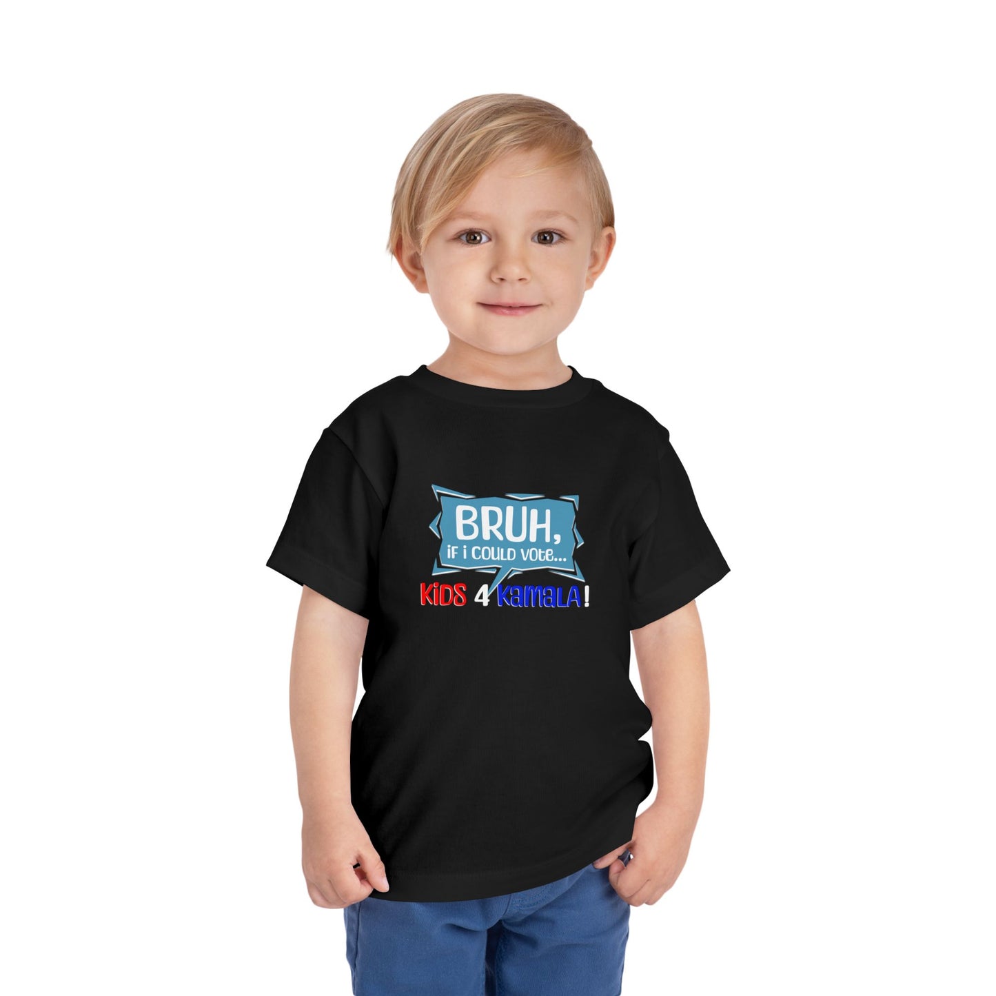 Bruh, If I Could Vote... Toddler Short Sleeve Tee